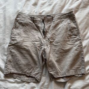 14th & Union Men’s Slim Fit Linen Blend Shorts Tan Size 33